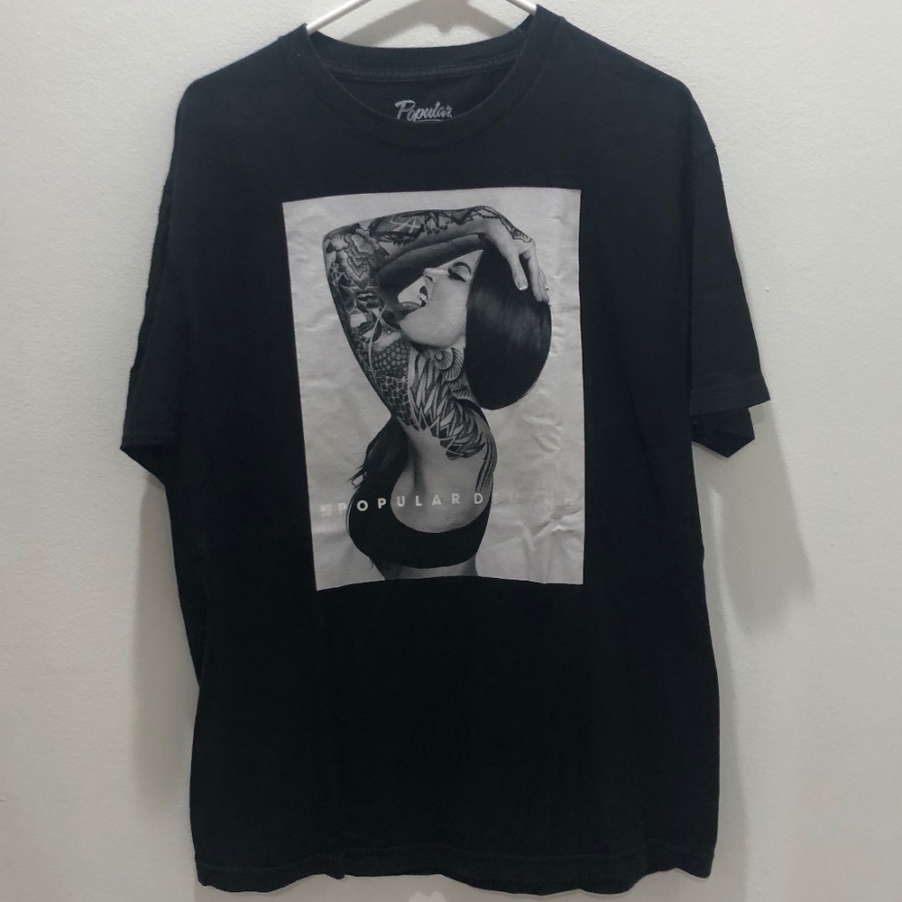 Popular Demand Inked Black T